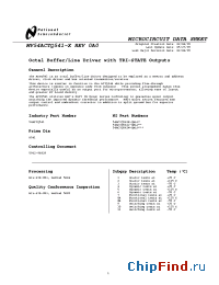 Datasheet 54ACTQ541 manufacturer National Semiconductor
